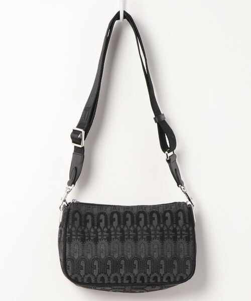 「FURLA」 ショルダーバッグ ONE SIZE ブラック×グレー レディースの画像