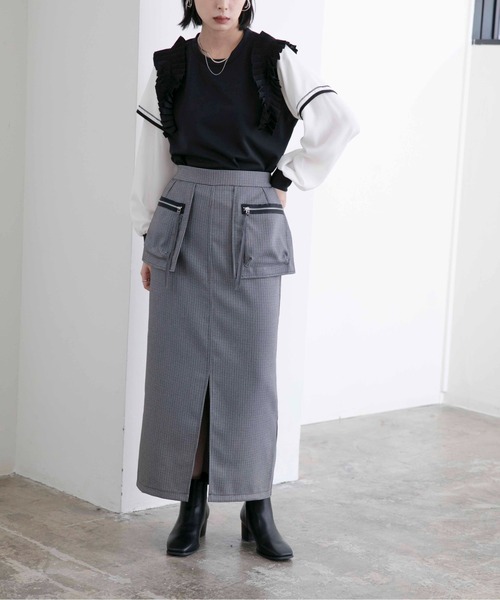「Eimee Law」 タイトスカート 38 ベージュ レディース_画像4