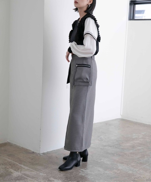 「Eimee Law」 タイトスカート 38 ベージュ レディース_画像7
