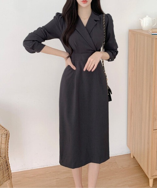 ブラック カシュクール ロングワンピース ワンピース カシュクールロングワンピース : ZOZOTOWN Yahoo!店 - 通販