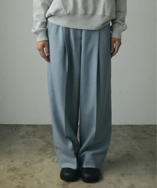 anuke（アンヌーク） パンツ 36inch ネイビー レディース : ZOZOTOWN
