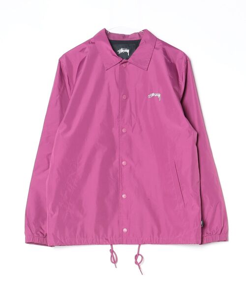 美品 ステューシー sutussy ピンク コーチジャケット STUSSY（ステューシー） コーチジャケット S ピンク メンズ : ZOZOTOWN