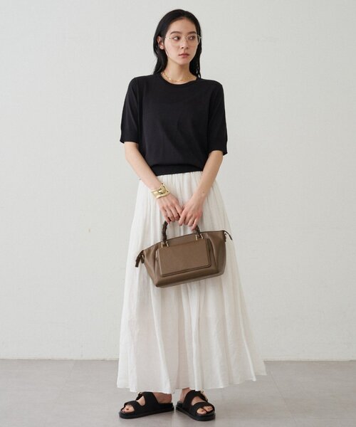 Loungedress（ラウンジドレス） ニット セーター シルク半袖ニット