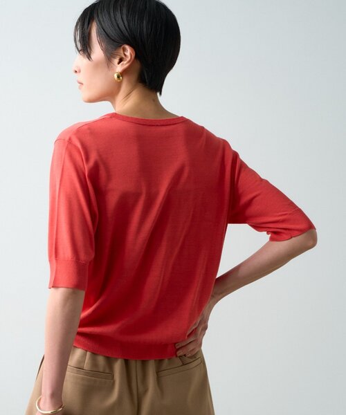 Loungedress（ラウンジドレス） ニット セーター シルク半袖ニット