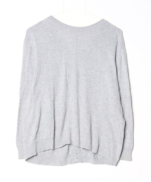 「ZUCCa」 ニットカーディガン M size グレー レディースの画像