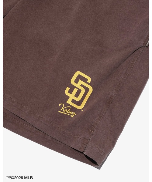 KEBOZ（ケボズ） ワイドパンツ パンツ × MLB SAN DIEGO PADRES LOGO