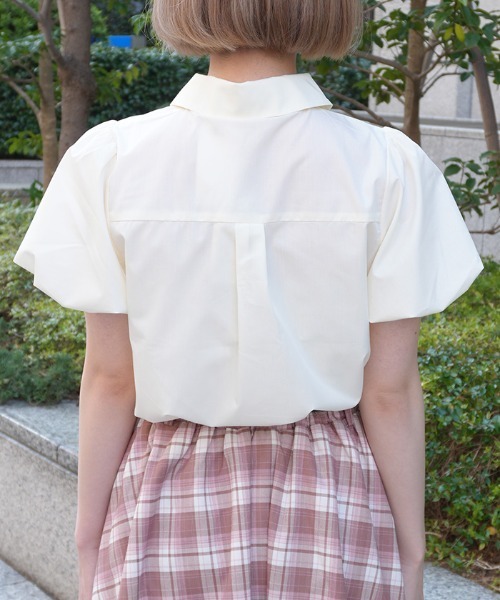 axes femme POETIQUE ブラウス シャツ チェーンネクタイ付きBL