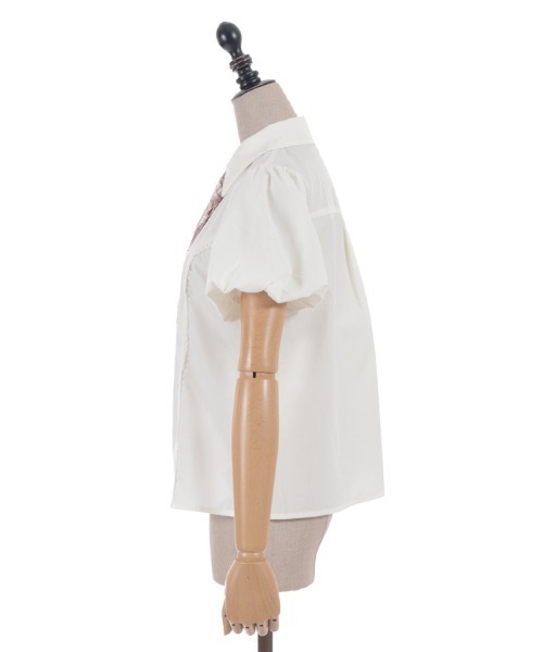 axes femme POETIQUE ブラウス シャツ チェーンネクタイ付きBL