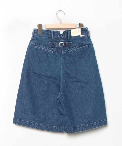 「FARAH」 デニムハーフパンツ 26 ネイビー レディース_画像2
