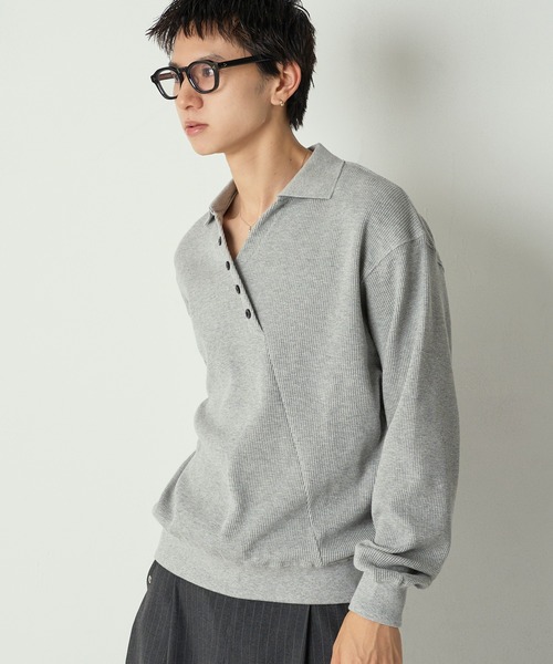 「Adoon plain」 長袖Tシャツ MEDIUM ブラック メンズ_画像8