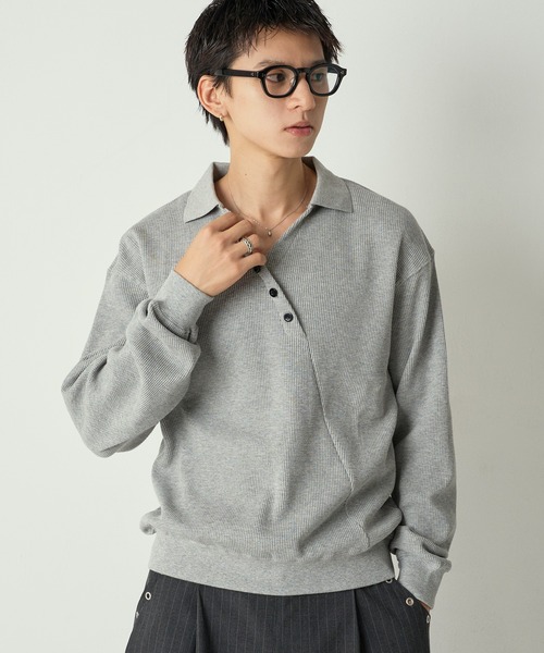 「Adoon plain」 長袖Tシャツ MEDIUM ブラック メンズ_画像9