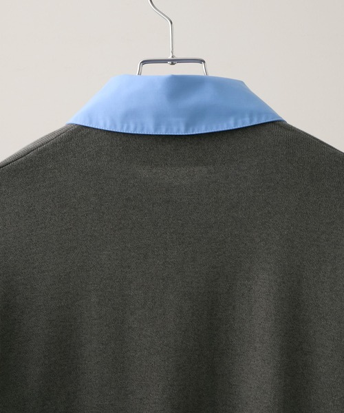 CLEL（クレイル） ポロシャツ 半袖 「CLEL」Giza Cotton Docking Polo