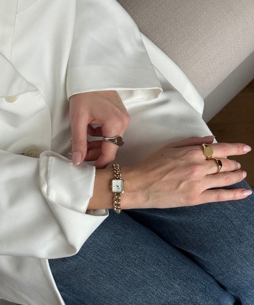 「Daniel Wellington」 リング 48 イエローゴールド レディース_画像9
