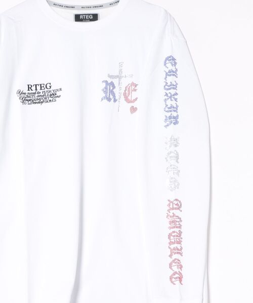 「adamsJUGGLER」 長袖Tシャツ L ホワイト メンズ_画像3