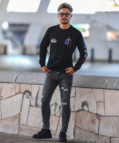 「adamsJUGGLER」 長袖Tシャツ L ホワイト メンズ_画像4