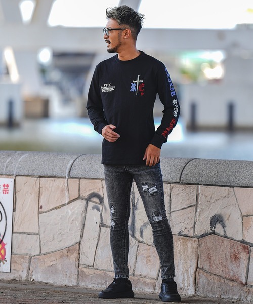 「adamsJUGGLER」 長袖Tシャツ L ホワイト メンズ_画像5