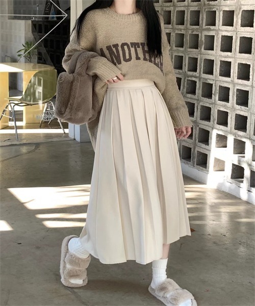 「FREE STYLISTS」 プリーツスカート S チャコールグレー レディース_画像7