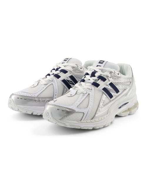 「New Balance」 ローカットスニーカー 22.0cm ホワイト×ネイビー レディース_画像7