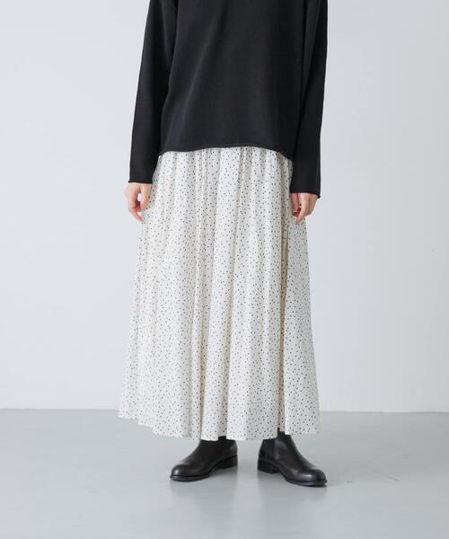 かぐれ ロング スカート コットンドットスカート : ZOZOTOWN Yahoo!店