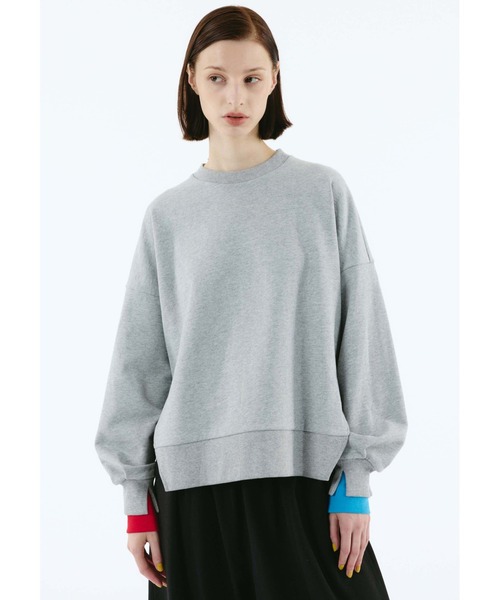 HeRIN.CYE トレーナー スウェット Layered slit sweat レディース 