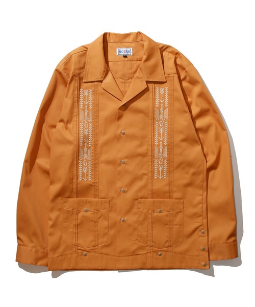 ROTAR シャツ ブラウス Long sleeve Cuba Shirt キューバシャツ