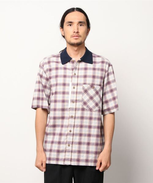 MAISON FLANEUR シャツ FLANEUR(メゾンフラネウール) チェックシャツ 