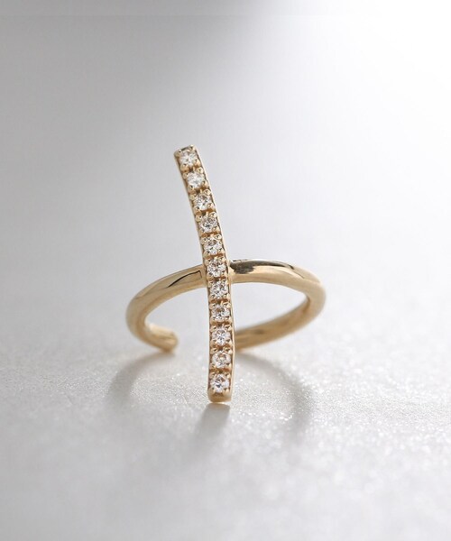 ダイヤモンド　ライン　イヤーカフ（片耳用） ダイヤモンド　ライン　イヤーカフ 片耳用