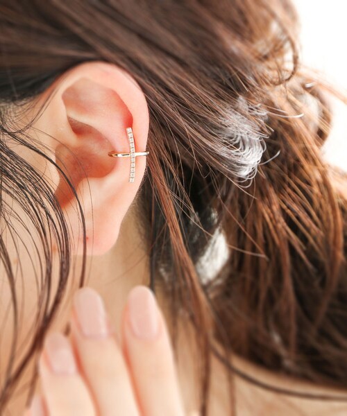 ダイヤモンド　ライン　イヤーカフ（片耳用） ダイヤモンド　ライン　イヤーカフ 片耳用