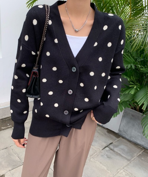 レア】keisuke kanda ドット柄カーディガン レア】keisuke kanda