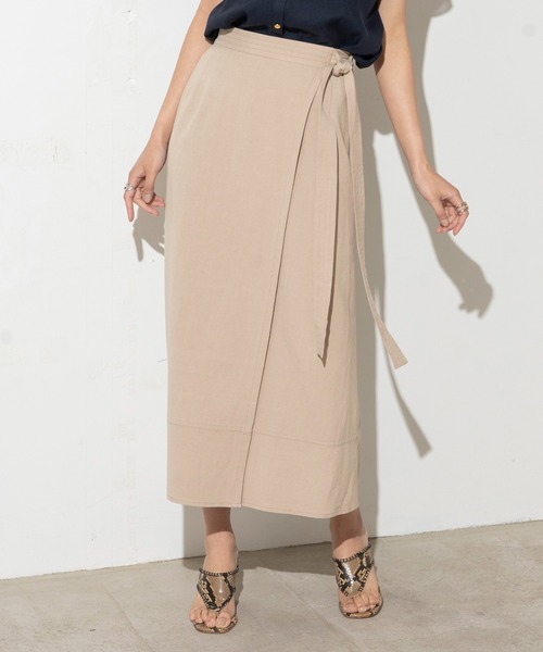 45 割引ベージュ カーキ イエロー 38 レディース Mサイズ相当 40 レディース M Lサイズ相当 レビューで送料無料 スカート リネンラップ風スカート スカート レディースファッション ファッションベージュカーキイエロー38 レディース Mサイズ相当 40