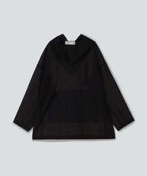 【CONVERSE TOKYO WOMEN】オーガンジー パーカー　緑 CONVERSE TOKYO パーカー 「 × sKetChboOok3 」 SWEAT PARKA