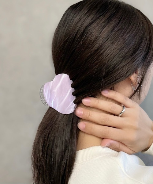 TONE（トネ） ヘアクリップ 「Kukulu TOKYO」ツートン ハート バンス