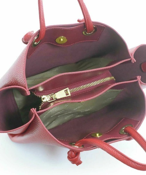 BARCOS バルコス 2WAYバッグ  レザー    レッド レディース / 241011010718 バルコス BARCOS ハンドバッグ マット 2WAY シュリンクレザー