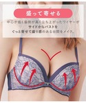 ブラジャー ショーツセット 「脇高カップで盛り...の詳細画像2