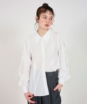 ブラウス シャツ タックリボン袖 ブラウス T...の詳細画像3