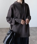 パーカー 「高見え上質コットン」サイドZIPオ...の詳細画像5