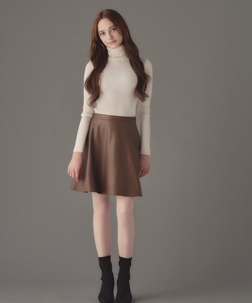 emiriawiz（エミリアウィズ） スカート Fake leather flare mini skirt