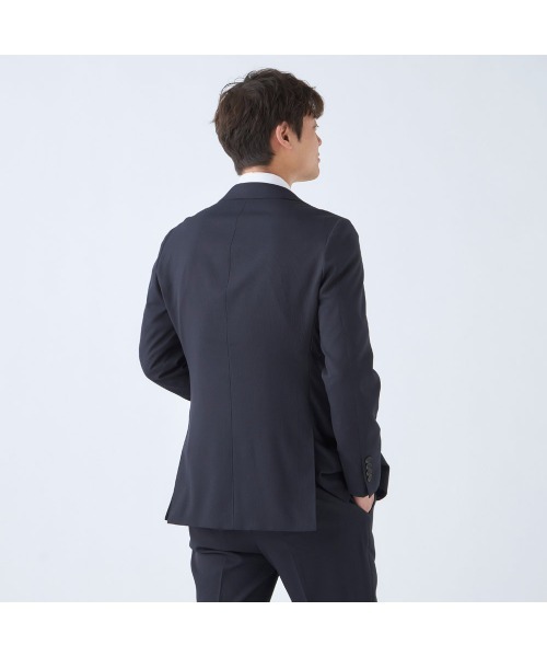 スーツセレクト✨パンツ2本付 スーツセットアップ シャドーチェック A6サイズ SUIT SELECT セットアップ 「洗えるスーツセット」ダーク調
