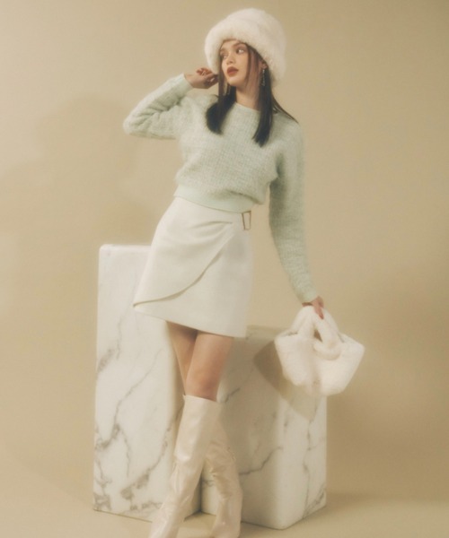 EIMY ISTOIRE（エイミーイストワール） ニット セーター フェザー