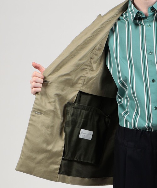 コットンシルクギャバジン ダブルブレステッド6Bジャケット