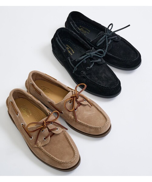シューズ モカシン デッキシューズ 「別注」「G.H.BASS×green label 