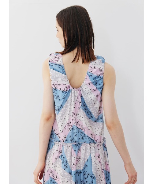 極美品✨シビラ　定価59300円　パッチワーク　フラワープリント　ワンピース　M パッチワークワンピース（maiando✖Lilla Blomma） - Lilla Blomma