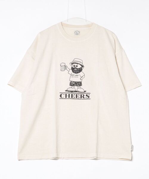tシャツ 「unisex」ピグメント イラストTシャツ / オーバーサイズ T