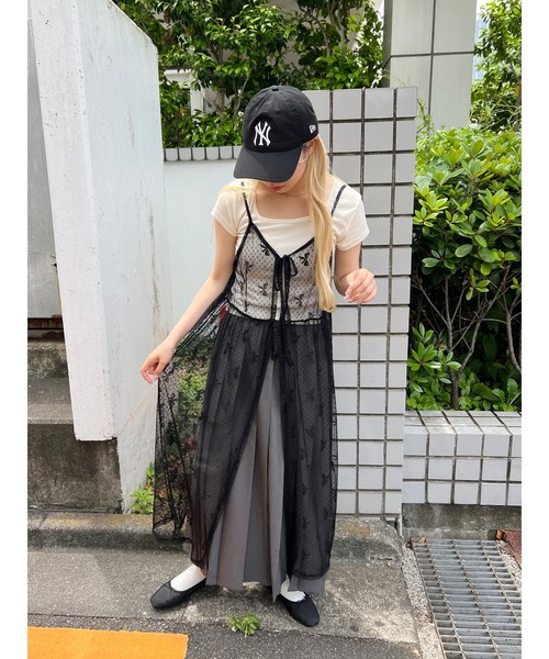 韓国シアーリボン長袖ワンピース KOEISTORE ワンピース レディース 春 夏 春夏 黒 シャツ