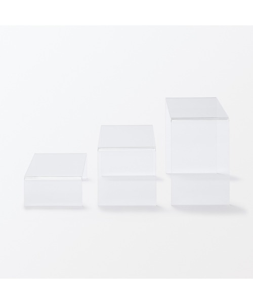 無印良品（MUJI） 収納 アクリルディスプレイ コの字型 3個セット