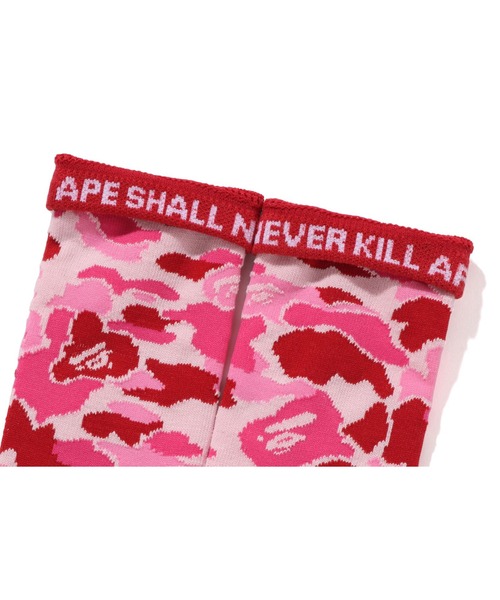 A BATHING APE（アベイシングエイプ） 靴下 ABC CAMO JACQUARD SOCKS