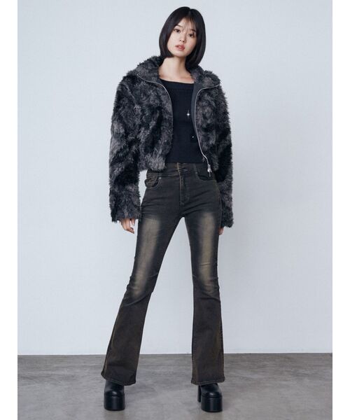 EMODA（エモダ） ブルゾン アウター シングルミニボアブルゾン