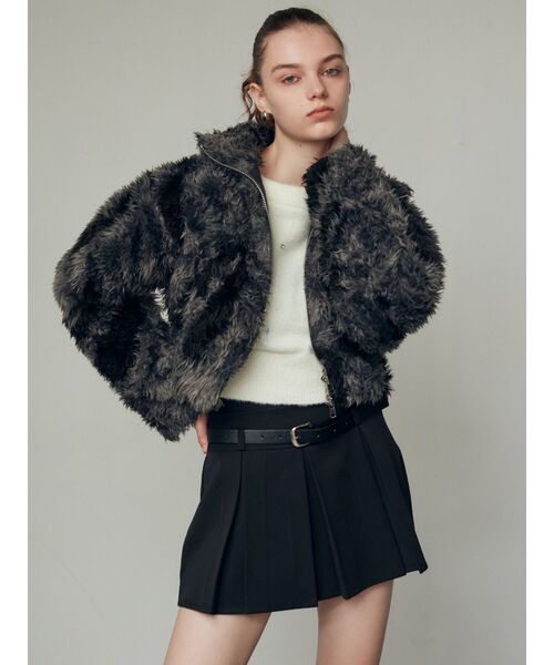 EMODA（エモダ） ブルゾン アウター シングルミニボアブルゾン