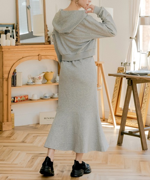 Julia Boutique ワンピース パーカー×マーメイドスカート