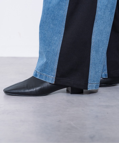 パンツ デニム ジーンズ 「ZOZO限定商品」デニムリメイクライクスウェットパンツ レディース
